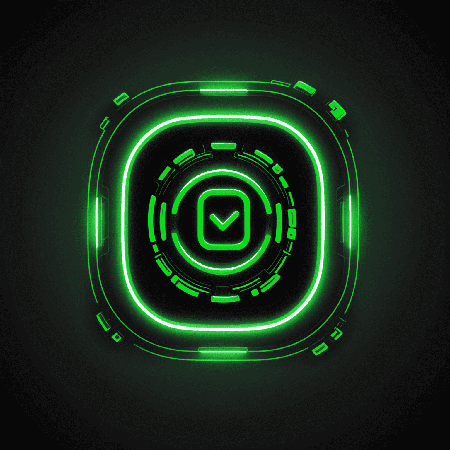 شعار mobiduya_com - حلول الاتصالات المتنقلة بتصميم نيون أخضر